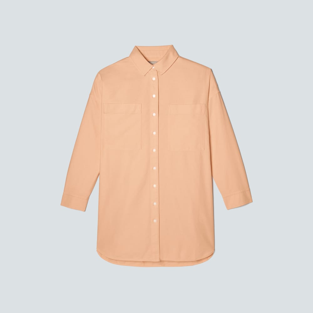 The Way Long Oxford Shirt | Apricot