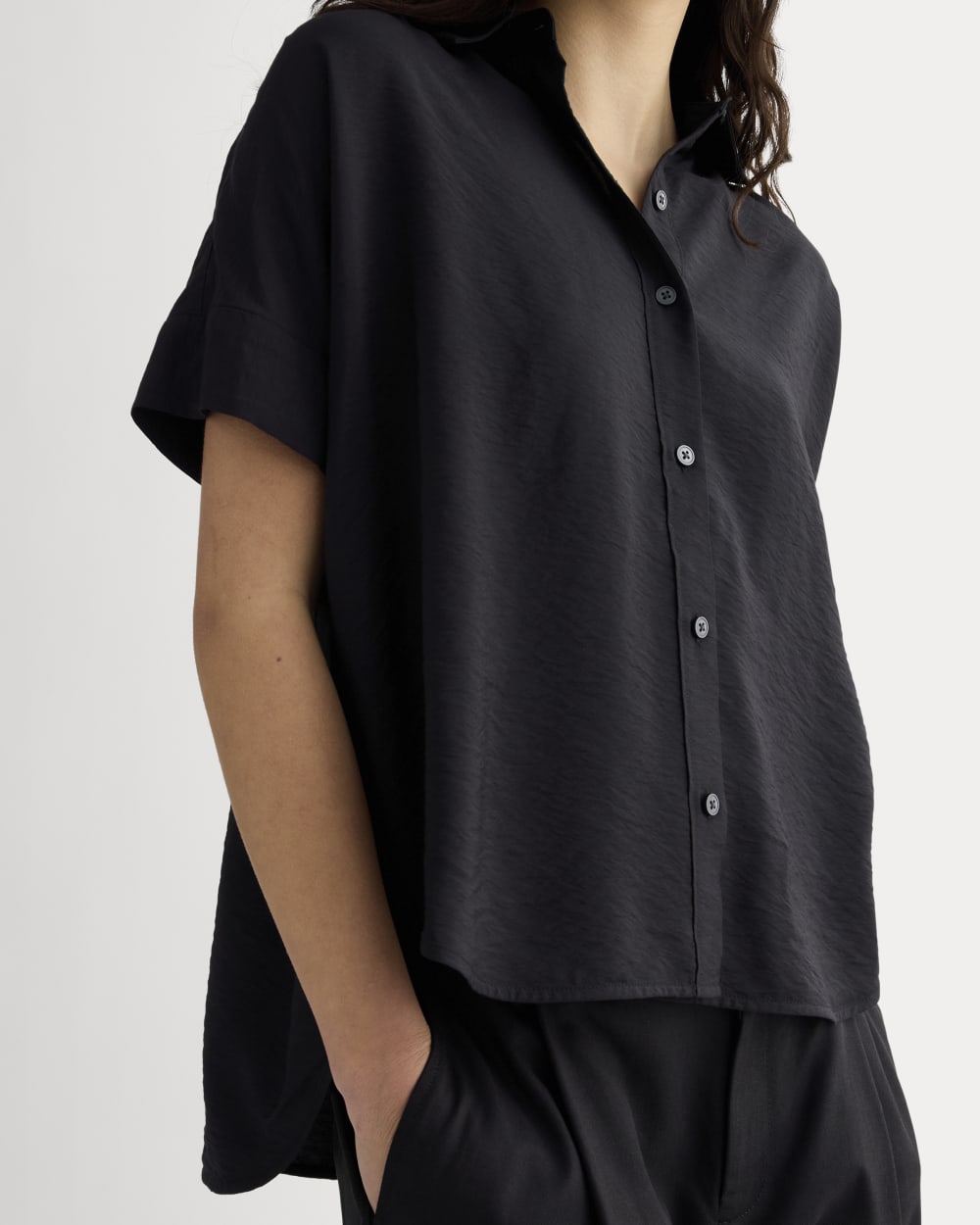 The Square Shirt in SoftLuxe | Black