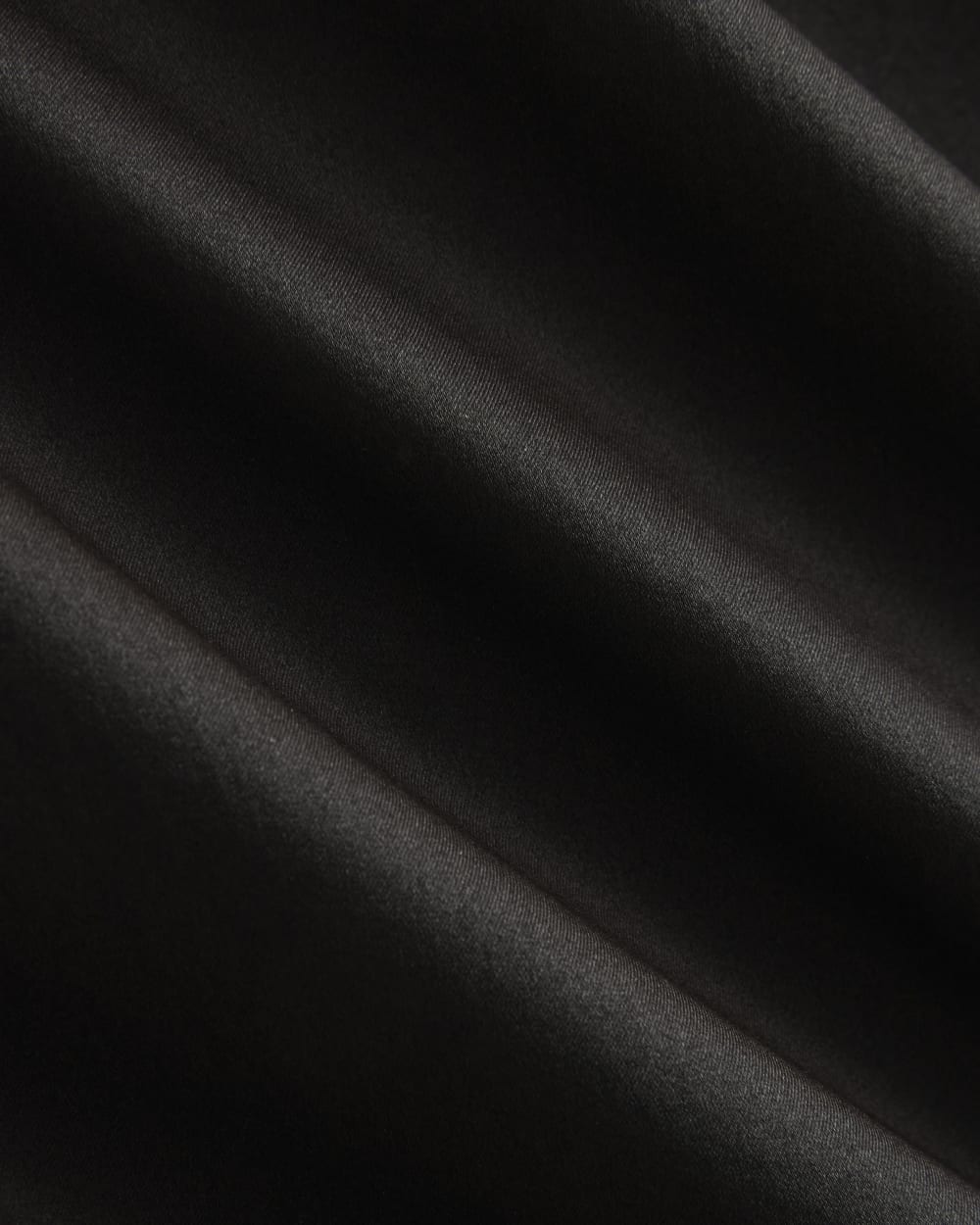 Thin Strap Cami in Silk Charmeuse | Black