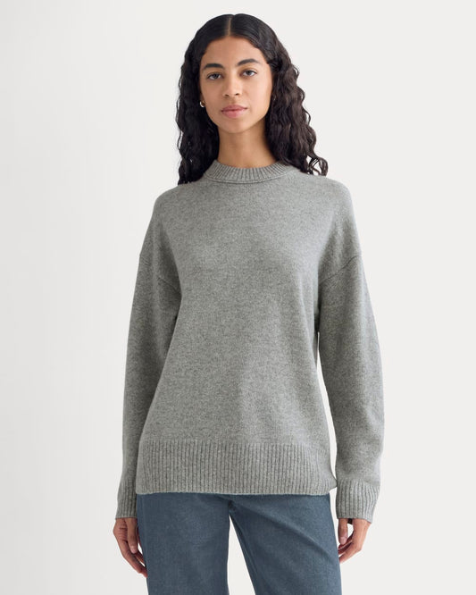 Cashmere Boyfriend Sweater | Husky Gray
