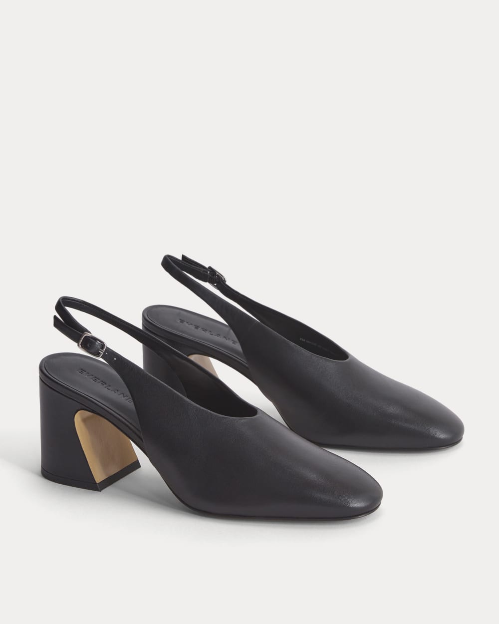 Curved Slingback Heel | Black