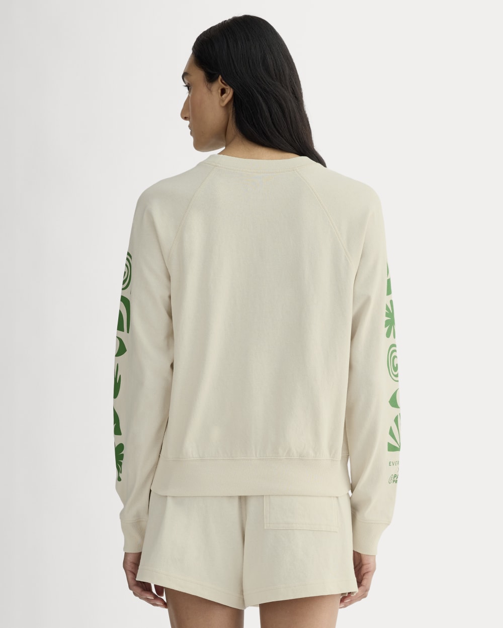 The Everlane x Parks Project Off-Duty Long-Sleeve Tee | Natural / Green