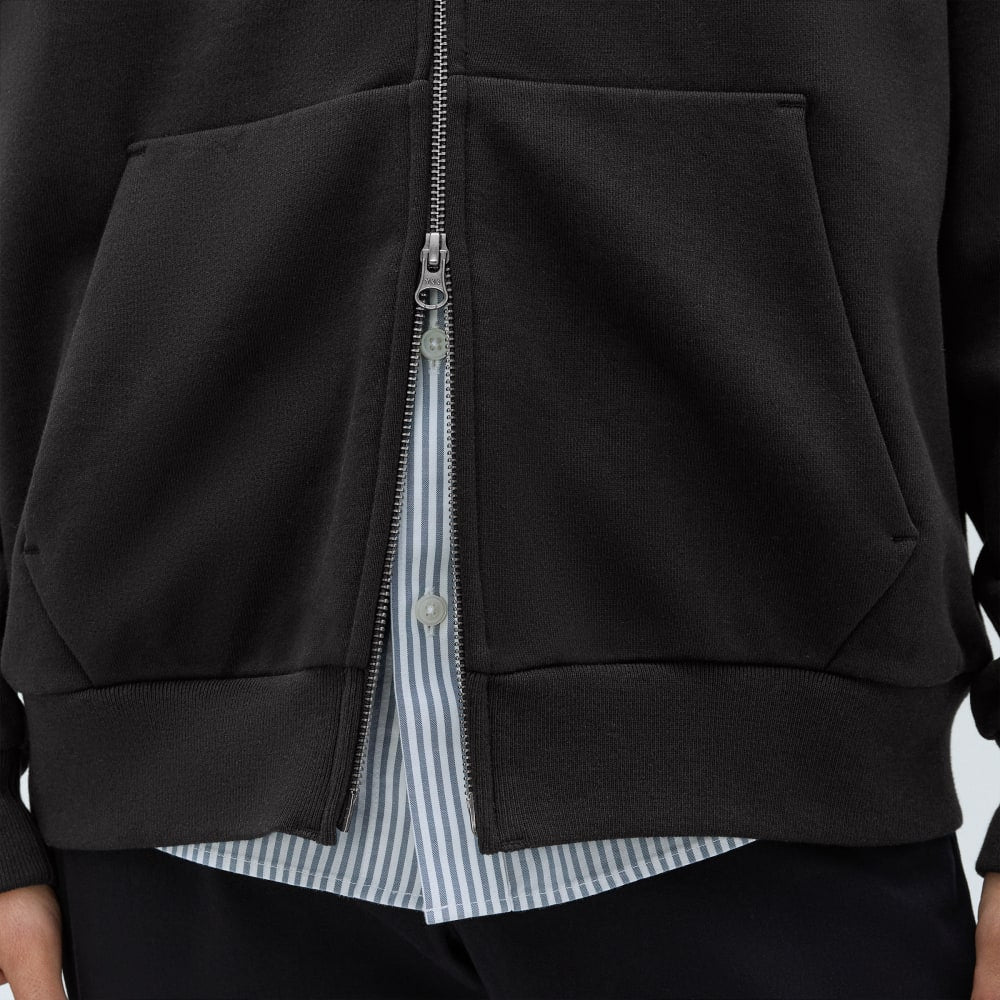 The Organic Track Full Zip | Black