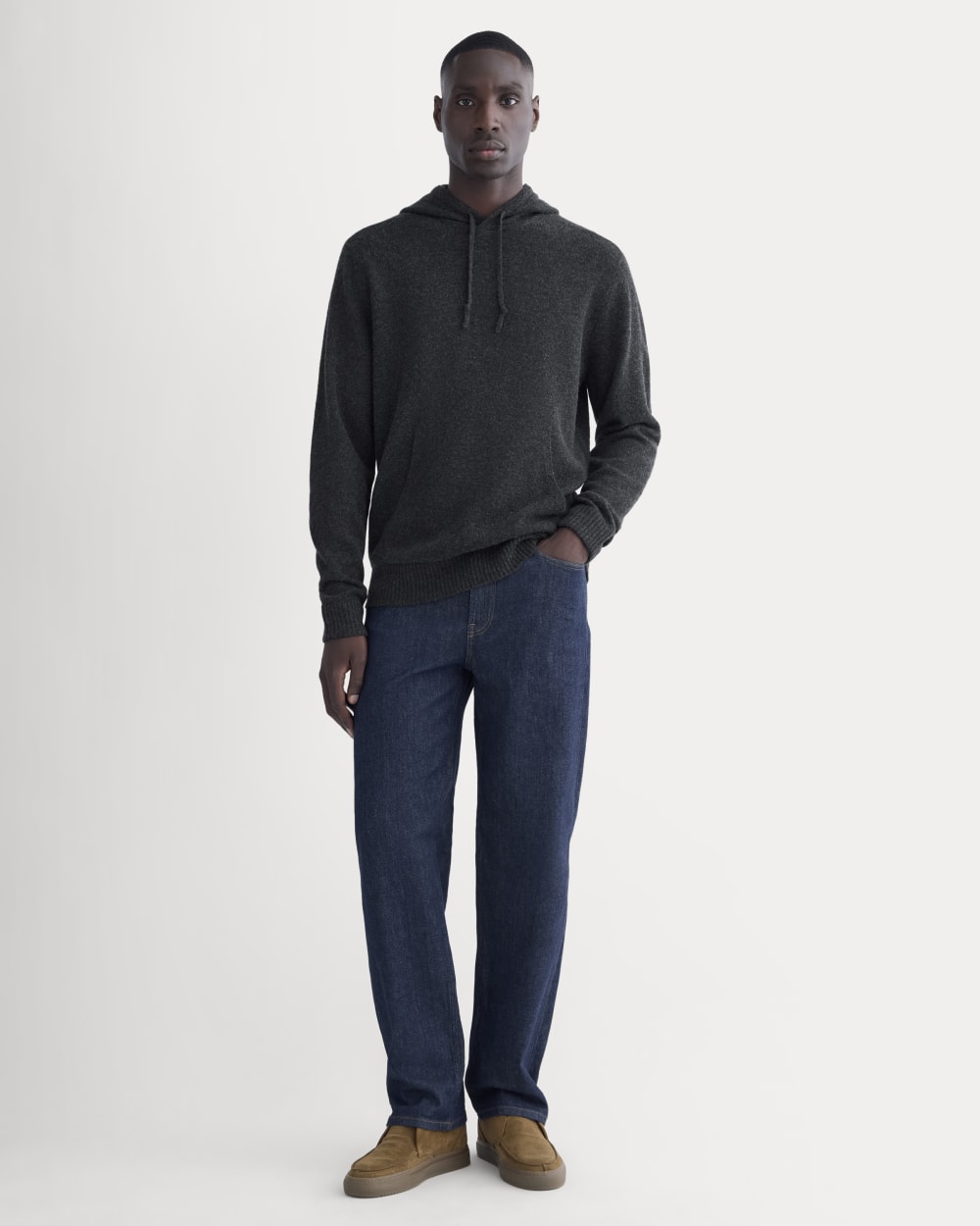 The Felted Merino Hoodie | Charcoal