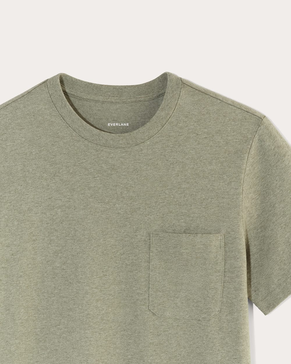 The Premium-Weight Pocket Tee | Uniform | Heather Sage Green