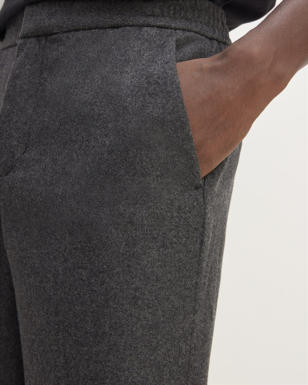 The Wool Flannel Pant | Heather Charcoal