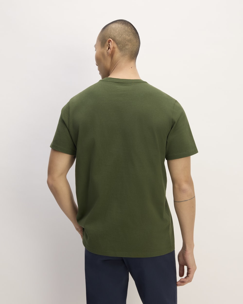 The Premium-Weight Pocket Tee | Uniform | Deep Moss Green