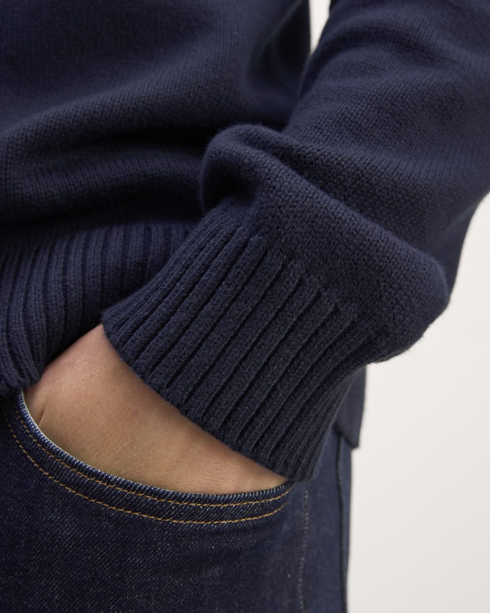 The Classic Sweater in Everyday Cotton | Navy