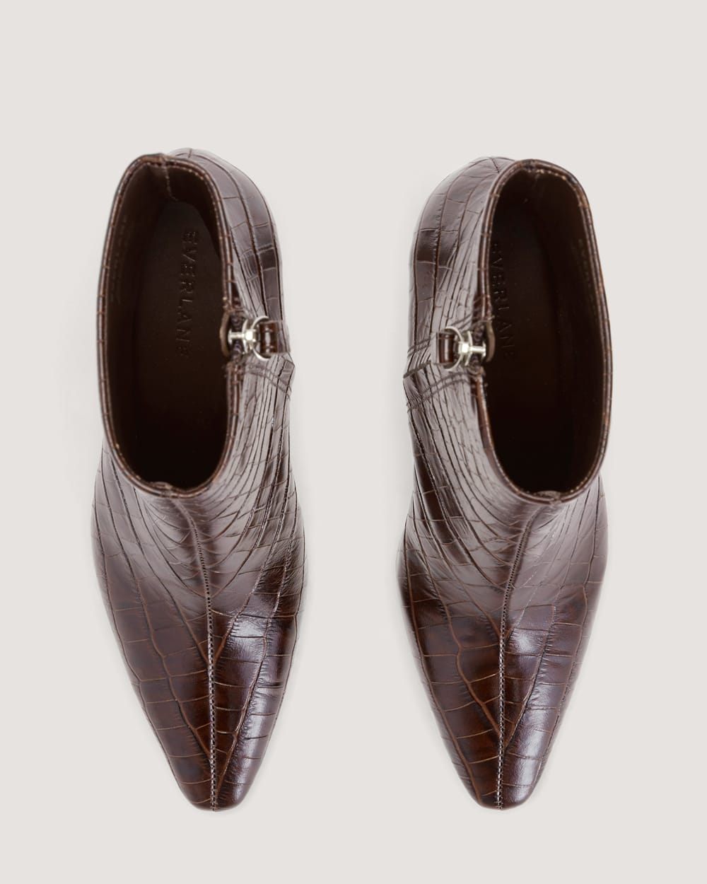 The Short Banana Boot | Brown Crocodile