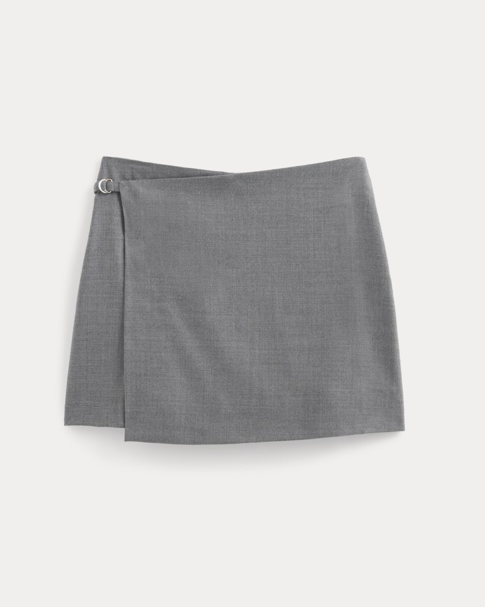 Wrap Mini Skort in Tailor Twill | Heather Graphite
