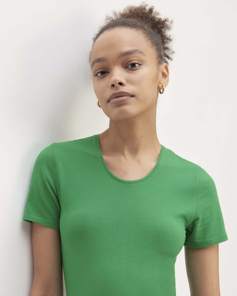 The Supima® Form Crew Neck Tee | Grass Green