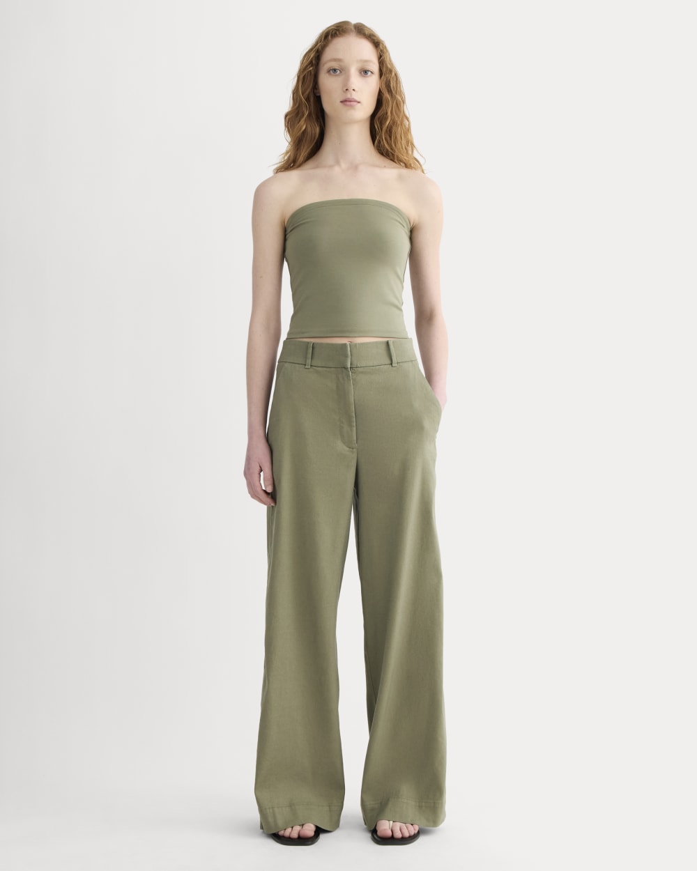 The Form Tube Top | Lichen Green