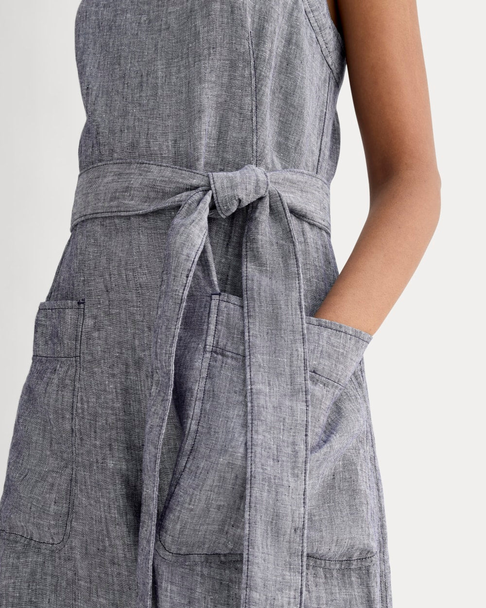 The Utility Coverall in Linen | Navy Chambray