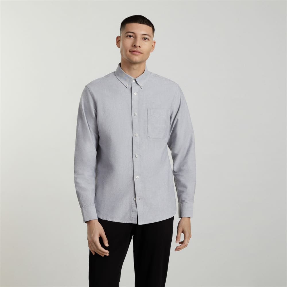 The Slim-Fit Japanese Oxford | Cloud Grey | Regular