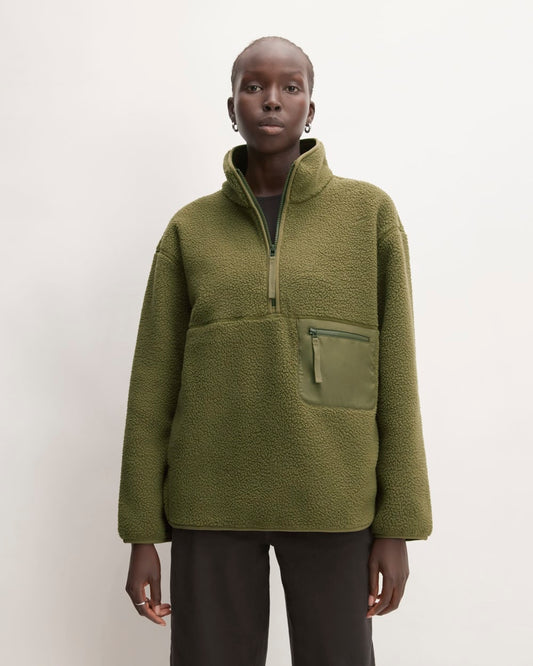 The ReNew Fleece Oversized Half-Zip | Kalamata