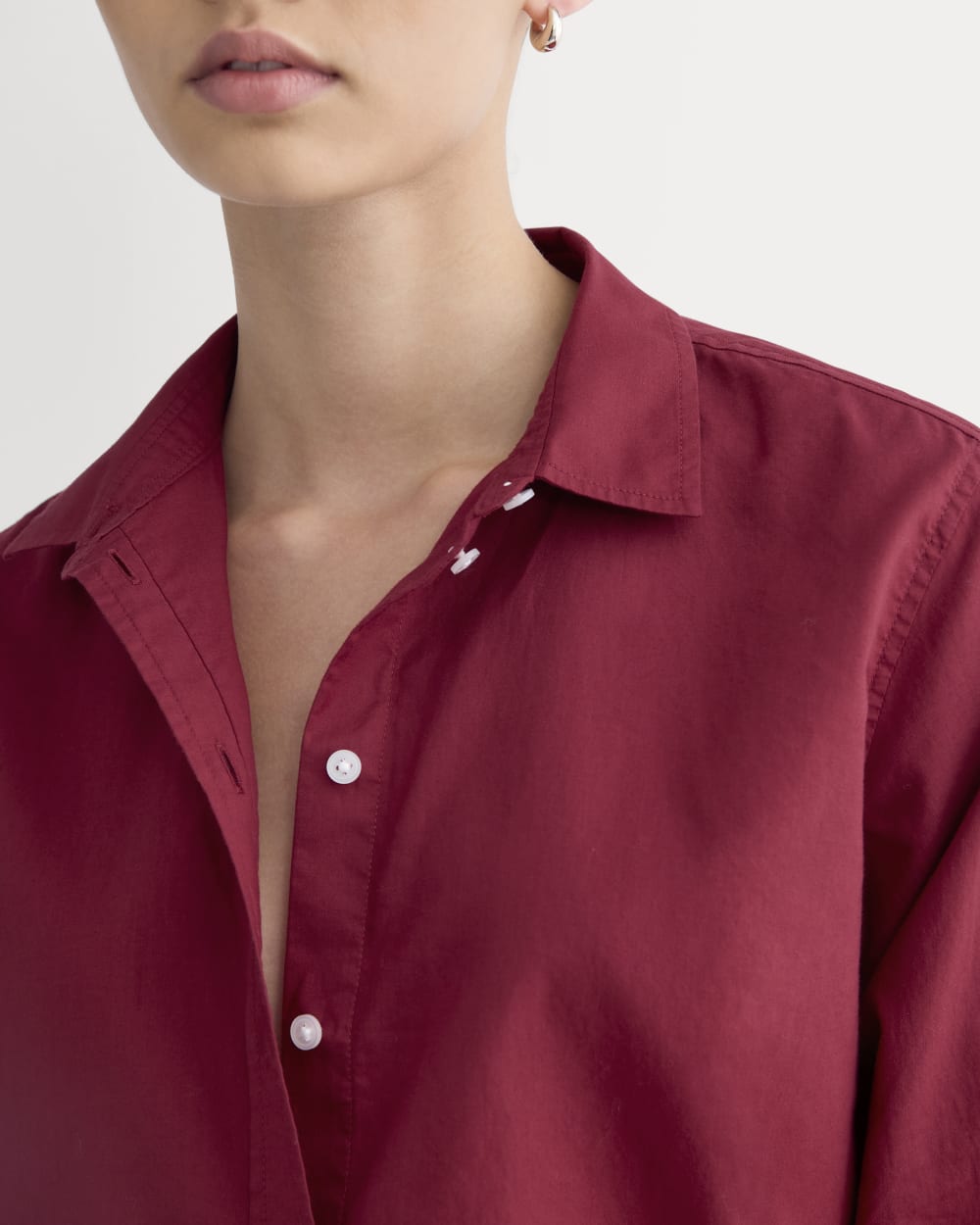 The Must-Have Shirt in Silky Cotton | Merlot