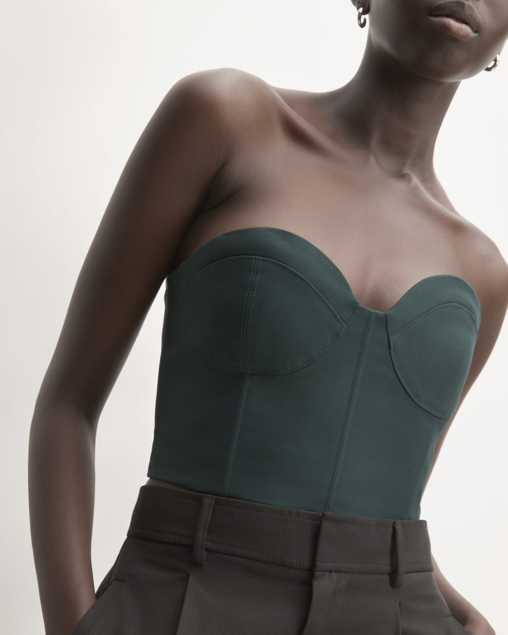 The Structured Cotton Bustier | Scarab