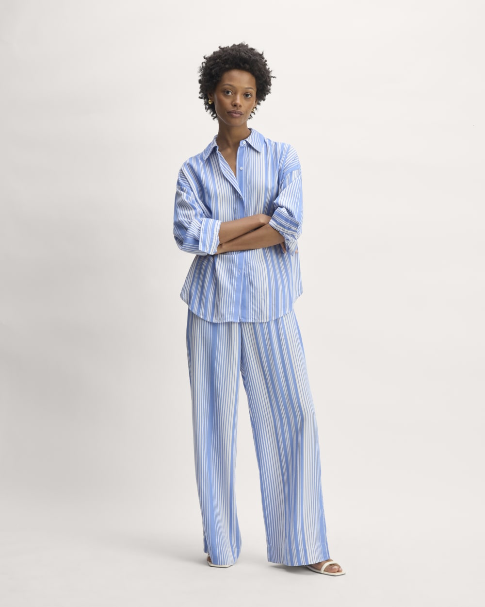 The Oversized Shirt in Butterlite | Granada Sky Blue / Bone