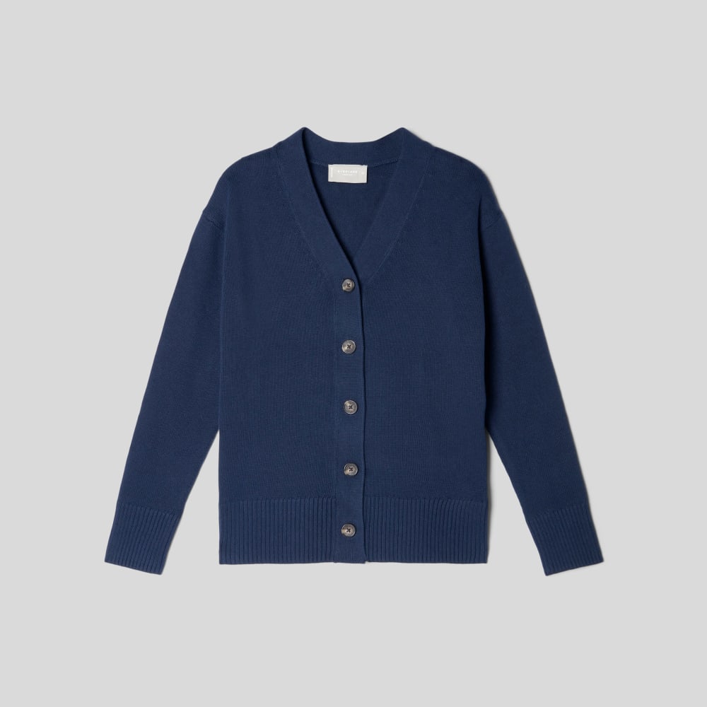 The Organic Cotton Cardigan | Navy