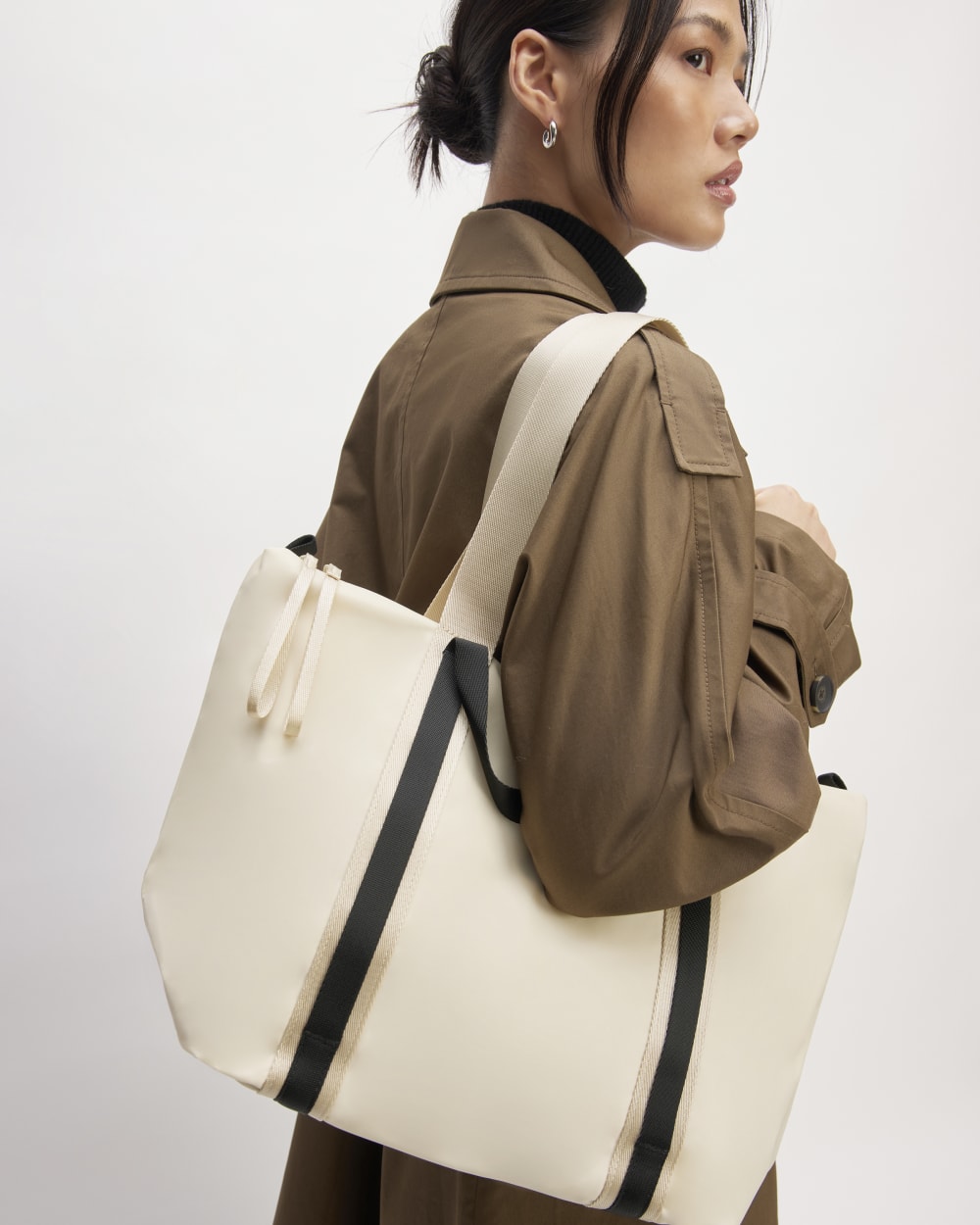 The Recycled Nylon Tote | Parchment