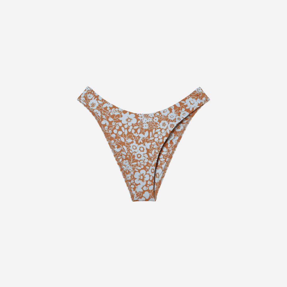 The Thigh-High Bikini Bottom | Honey Floral
