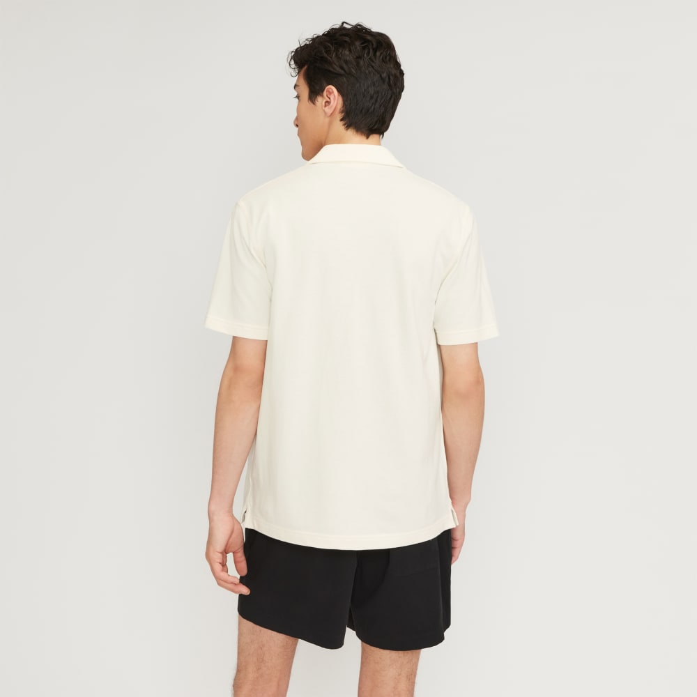 The Pique Short-Sleeve Shirt | Bone