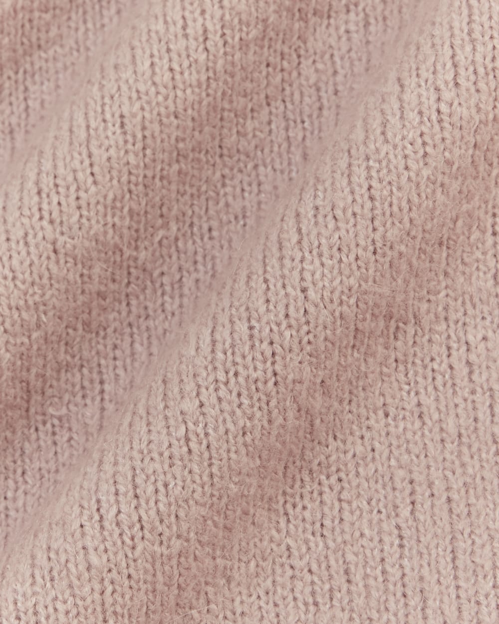 The Mockneck Sweater in Plush Cotton | Dusty Rose