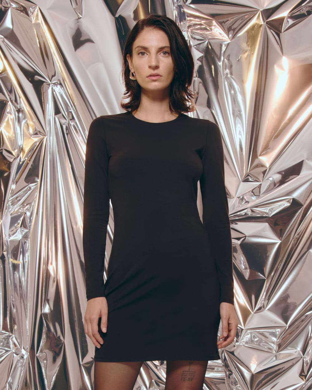 The Form Mini Dress | Black