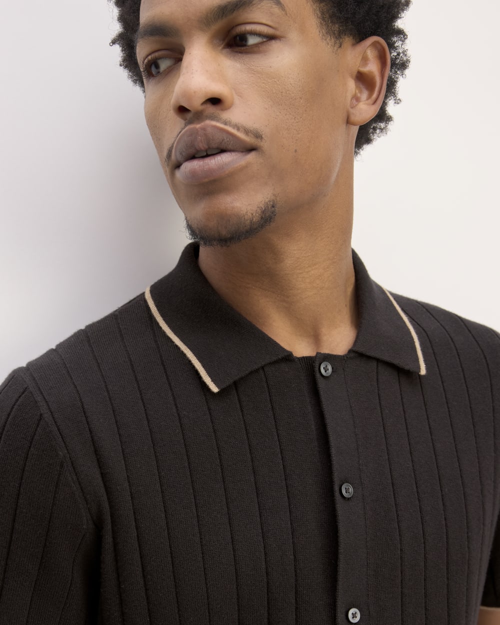 The No-Sweat Button-Down Polo | Black