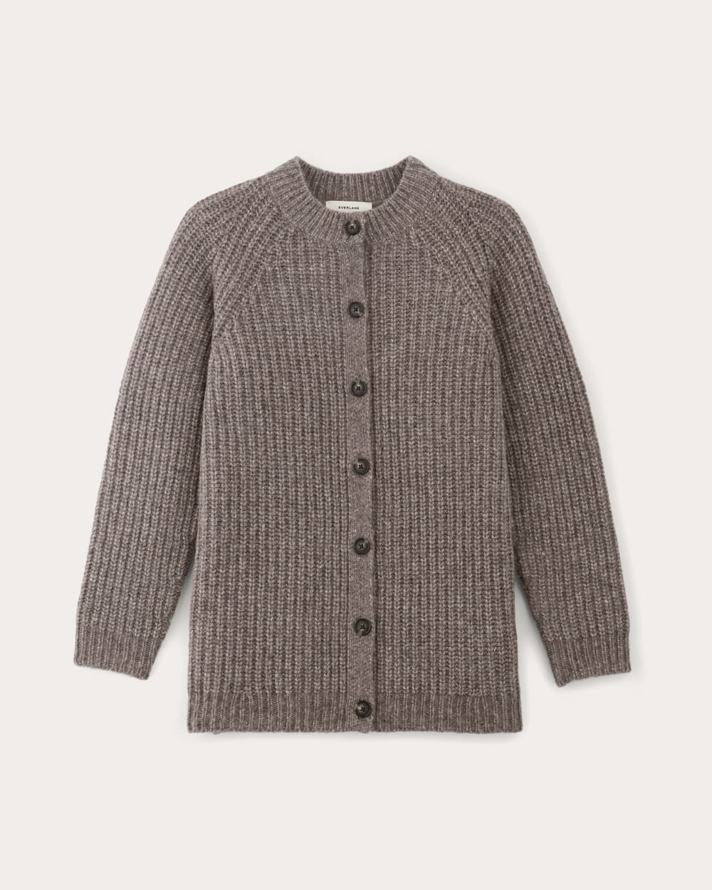 The Fisherman Cardigan in Cloud | Taupe Melange