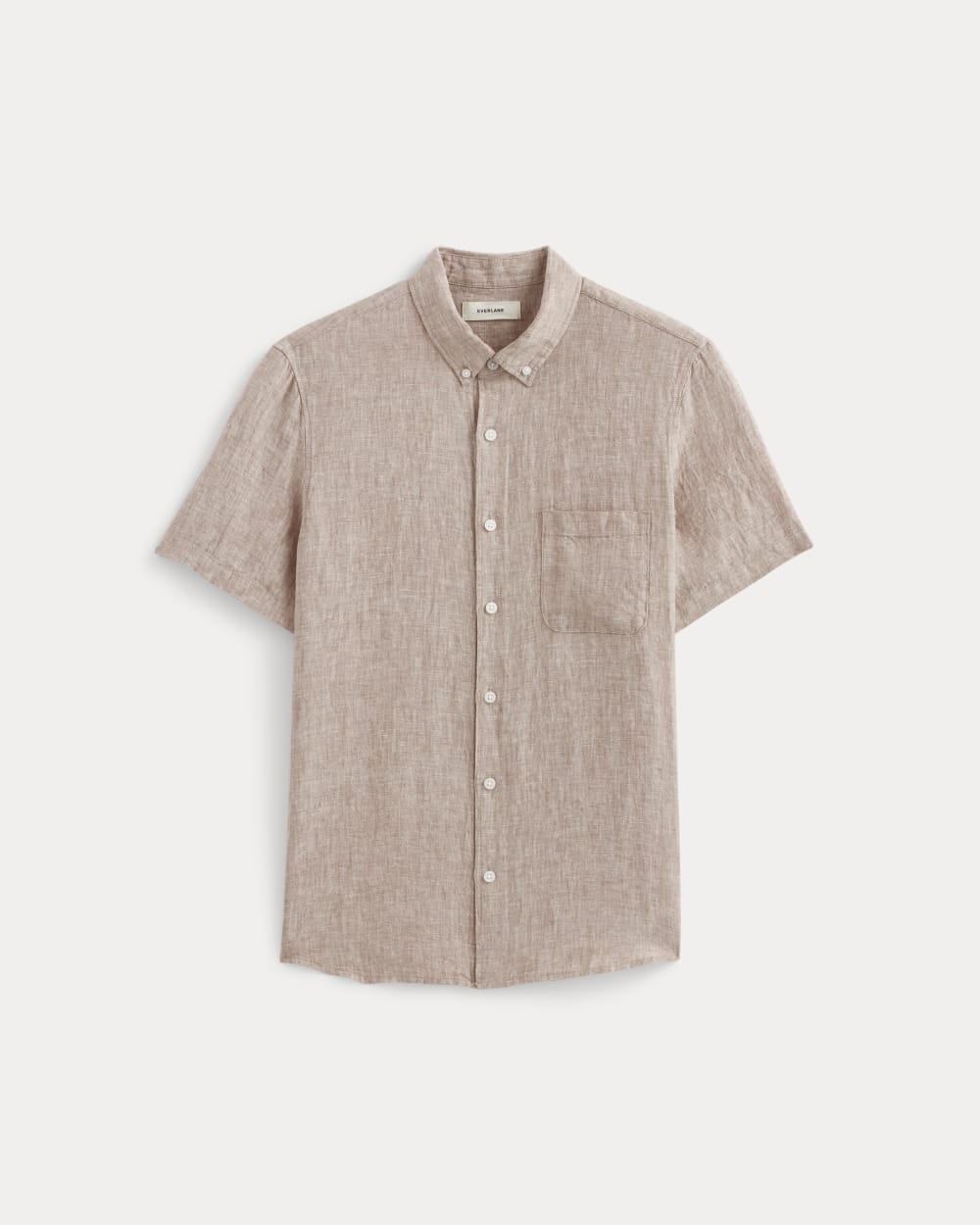 The Classic Short-Sleeve Shirt in Linen | Burlwood Chambray