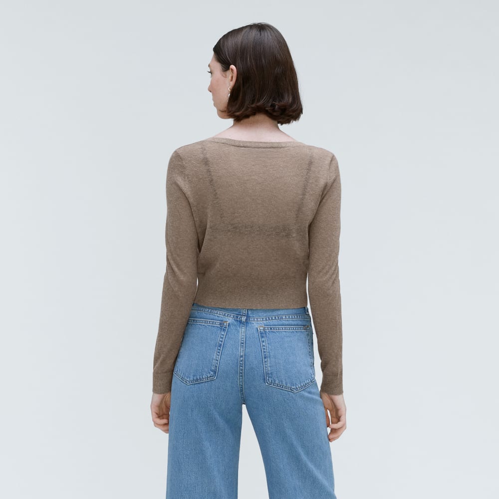 The Featherweight Alpaca Cardigan | Taupe Grey