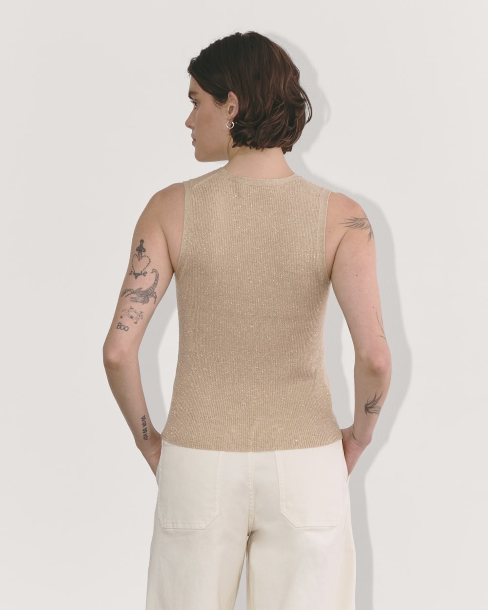 The Tank in Lurex Merino | Gold