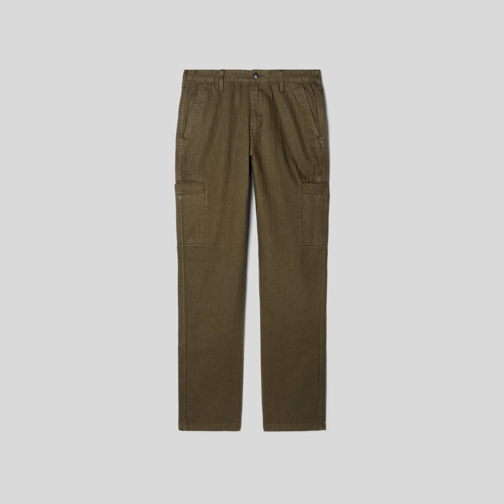The Organic Cotton Herringbone Refined Cargo | Beech