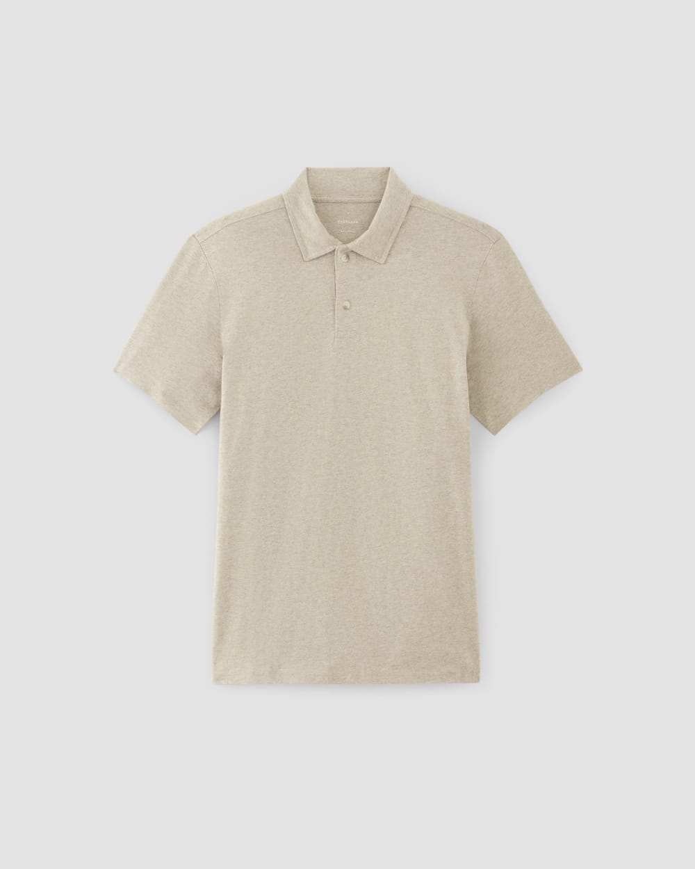 The Premium Weight Short-Sleeve Polo | Heather Oatmeal