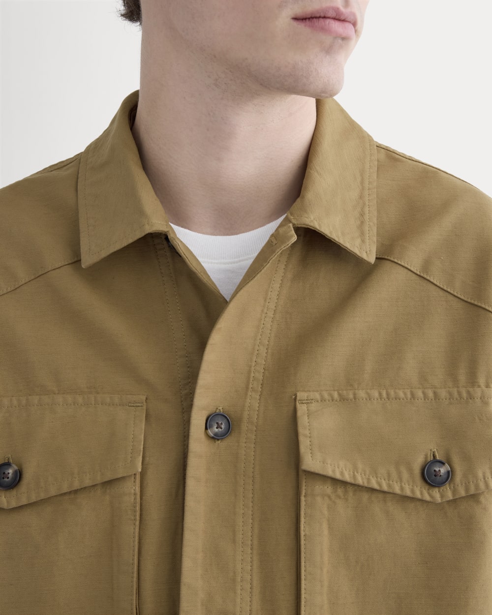 Utility Shirt Jacket | Aged Brass