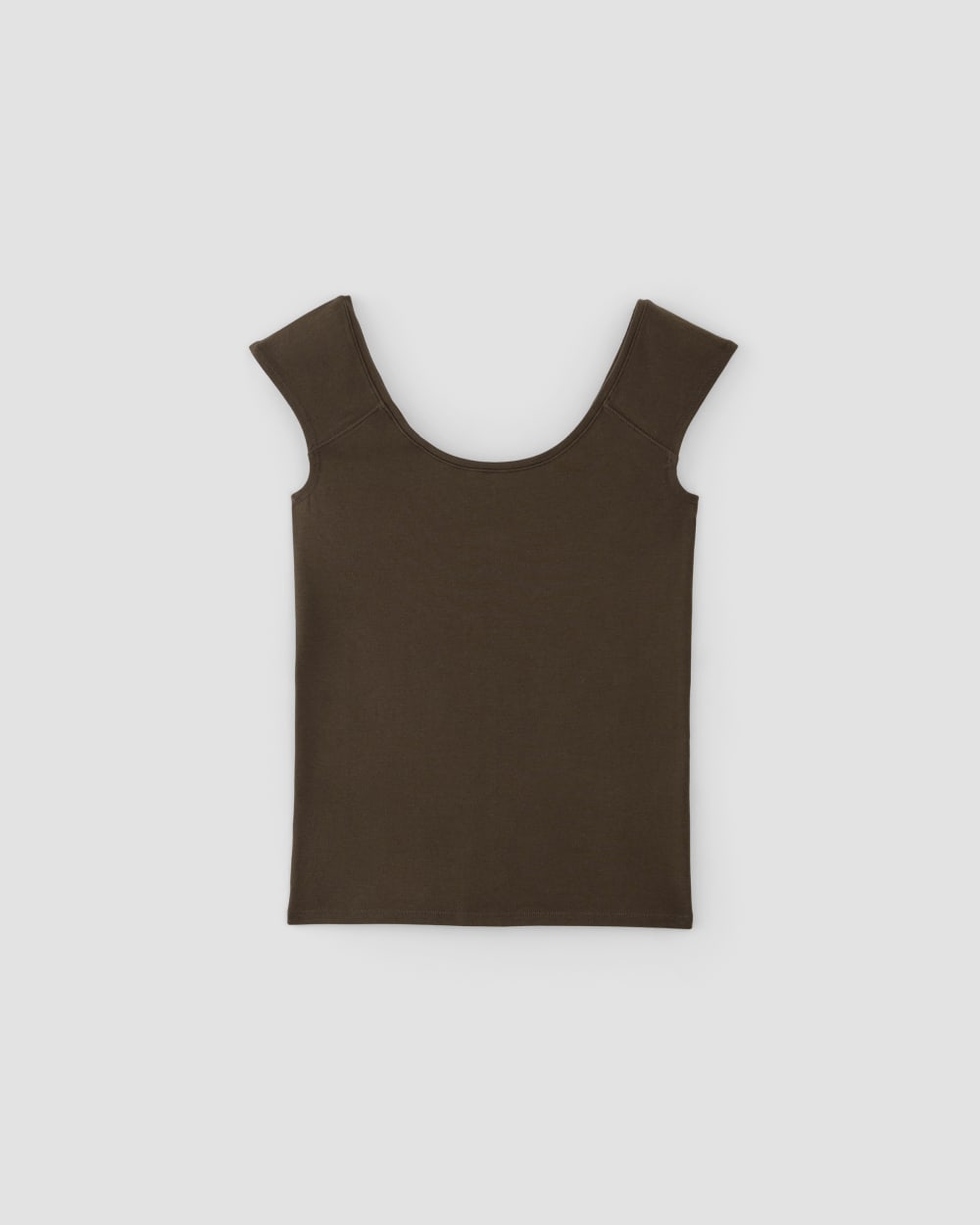 The Supima® Form Cap-Sleeve Tee | Cocoa