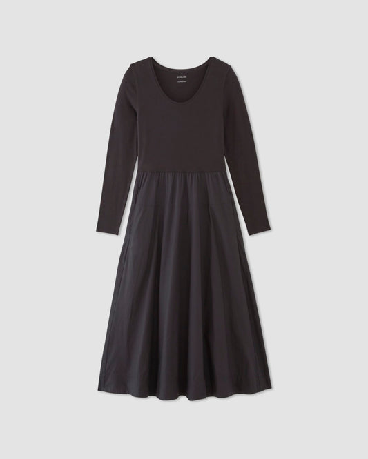 The Long-Sleeve Riviera Dress | Black