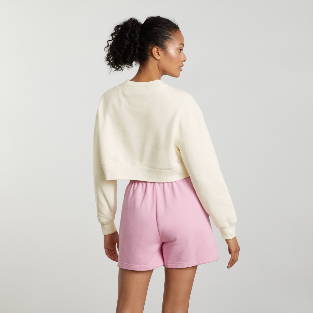 The Organic Cotton Cropped Crew | Canvas