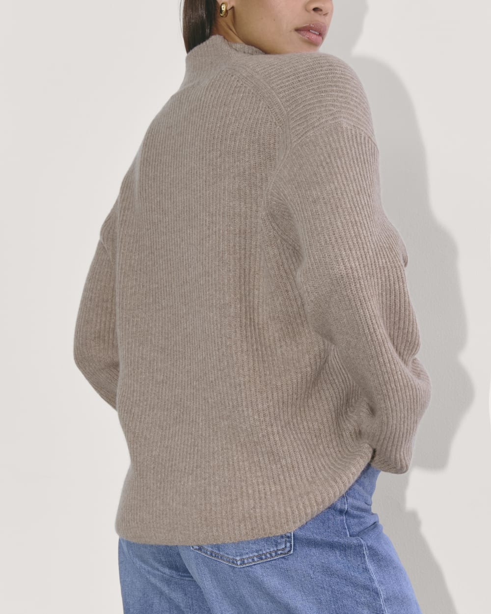 The Cocoon Henley in Wool Cashmere | Oatmeal