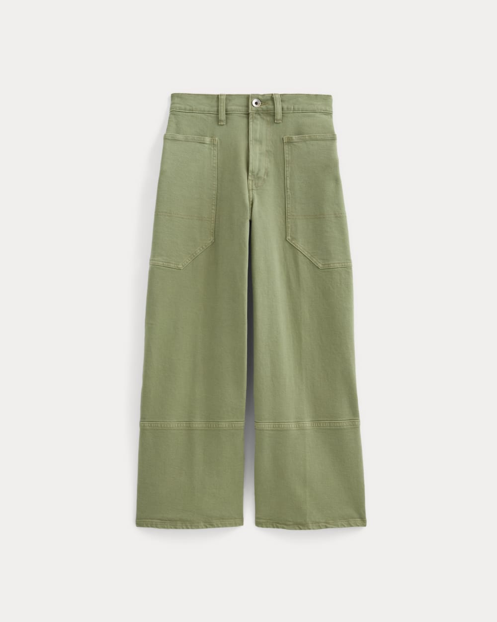 The Way-High® Gardener Cropped Jean | Oil Green