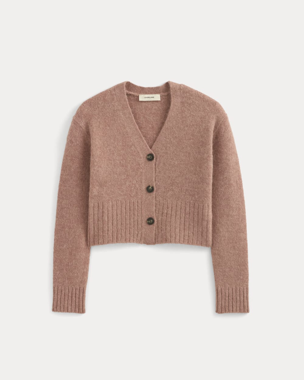 High V Cropped Cardigan in Alpaca | Heather Ash Rose