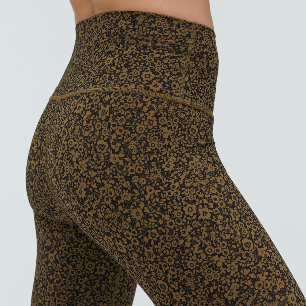 The Perform Legging® | Black / Breen Floral | Ankle