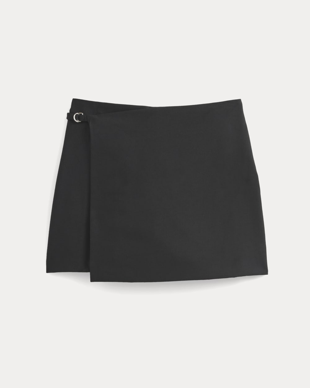 Wrap Mini Skort in Tailor Twill | Black