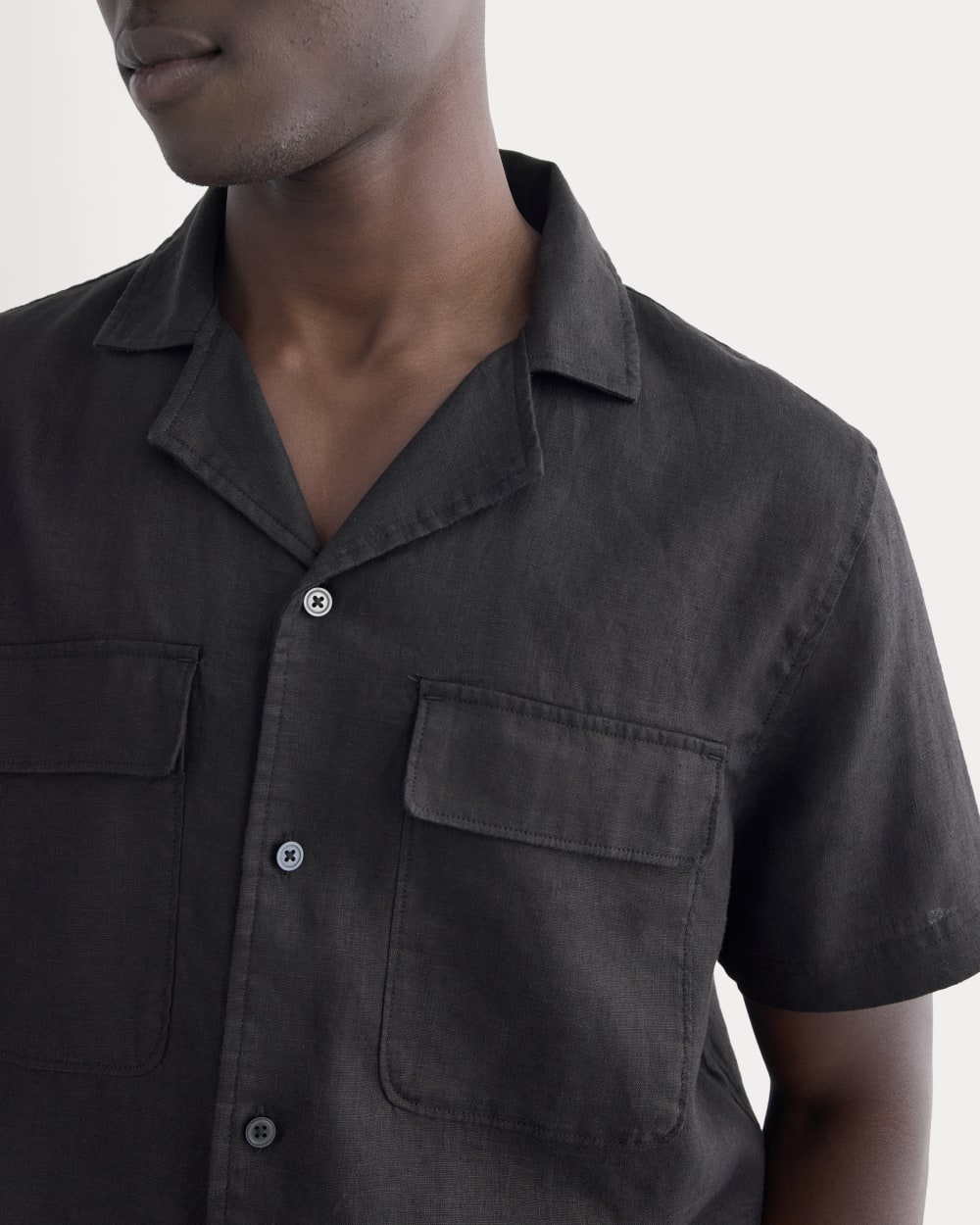 The Resort Shirt in Linen | Black