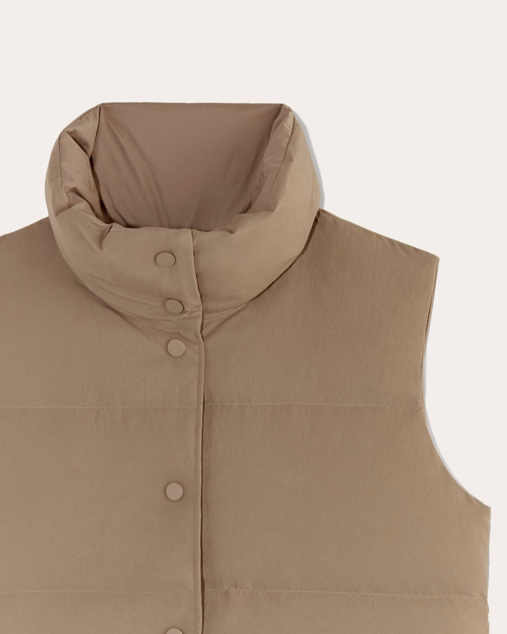 The Puffer Vest | Taupe Grey