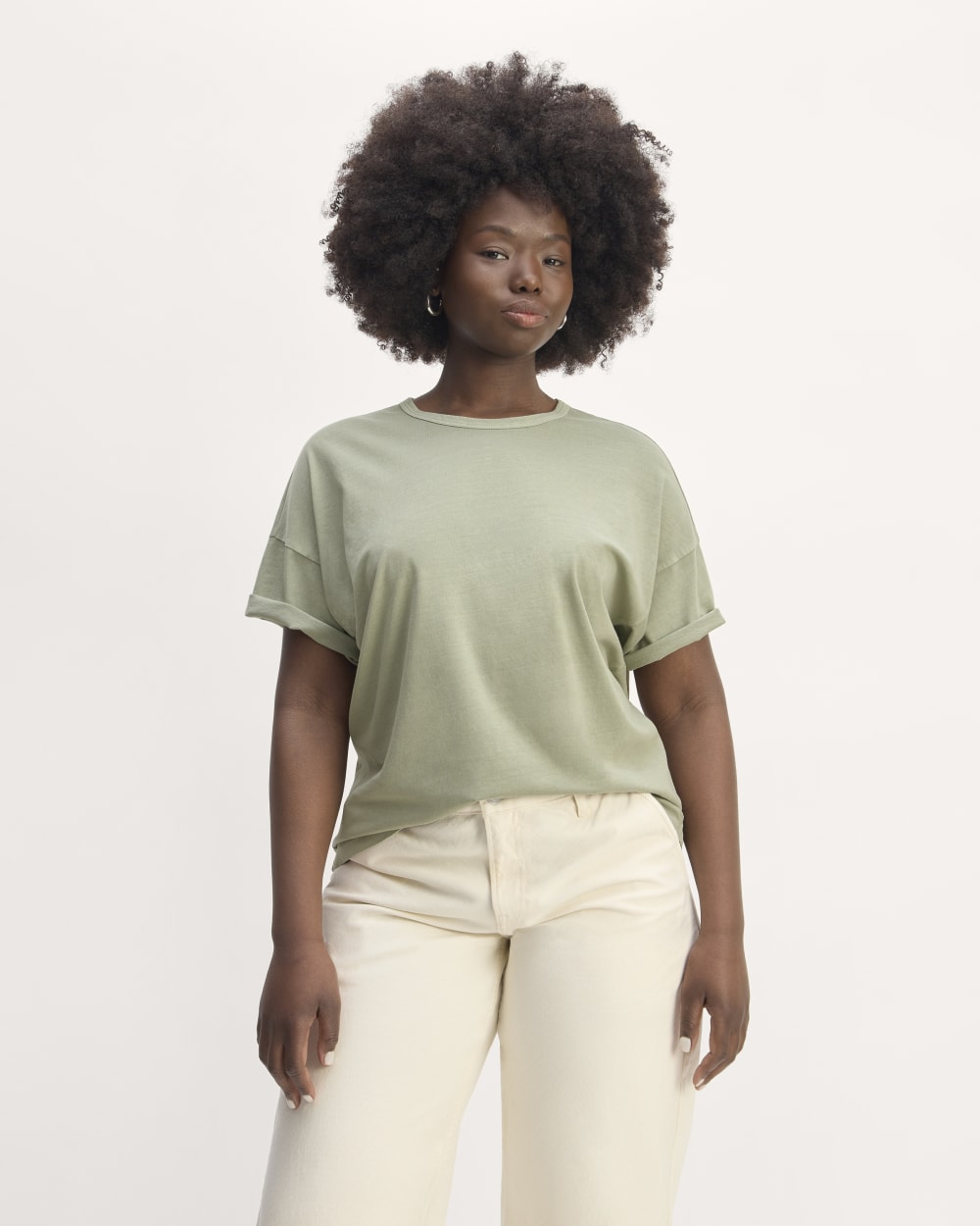 The Boyfriend Tee in Essential Cotton | Seagrass