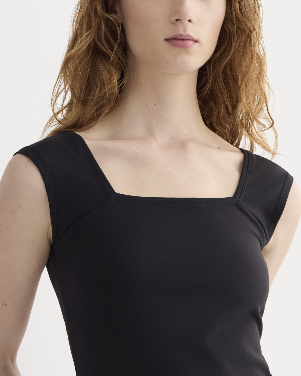 The Form Square-Neck Tank | Black
