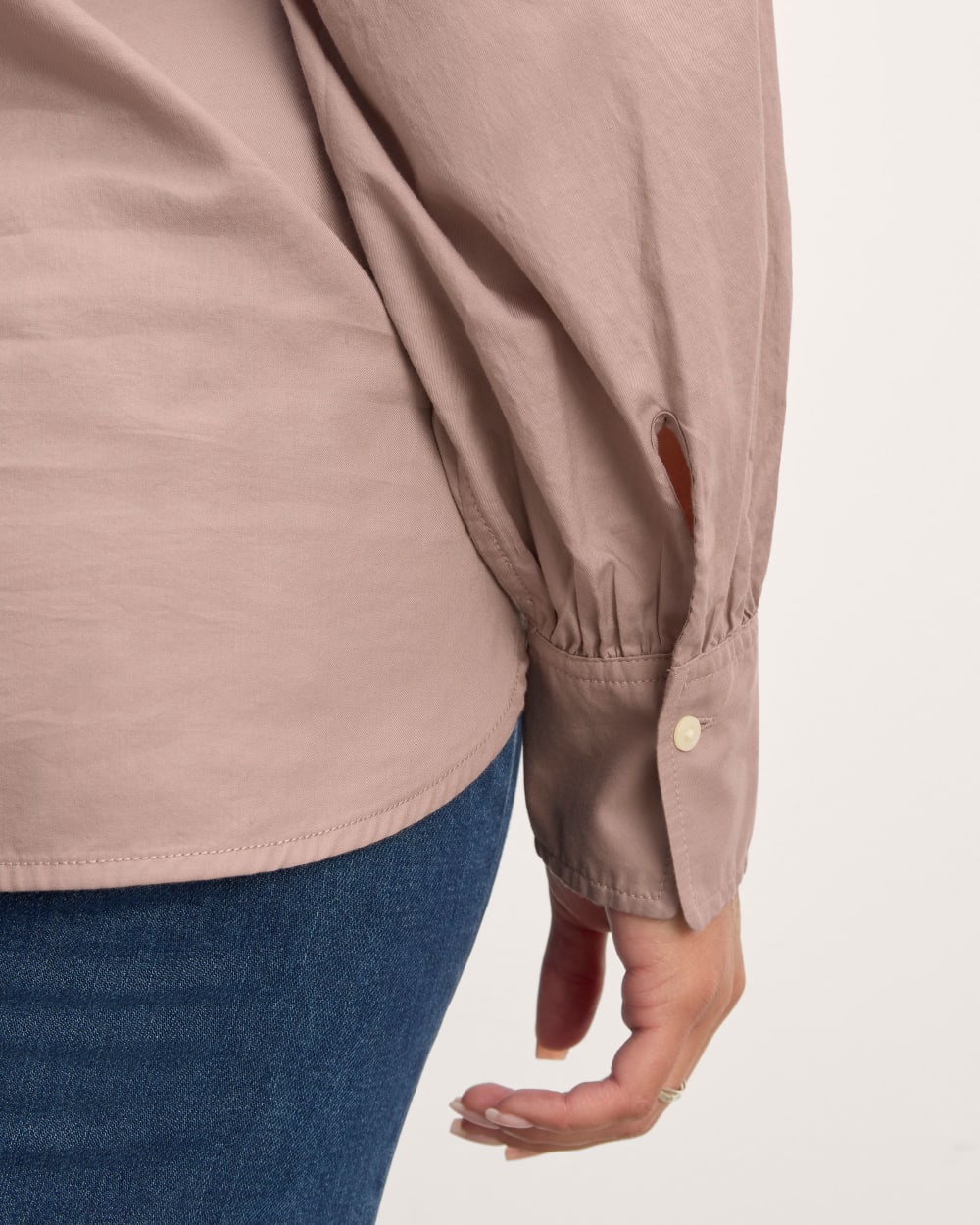 The Henley Shirt in Silky Cotton | Dusty Rose
