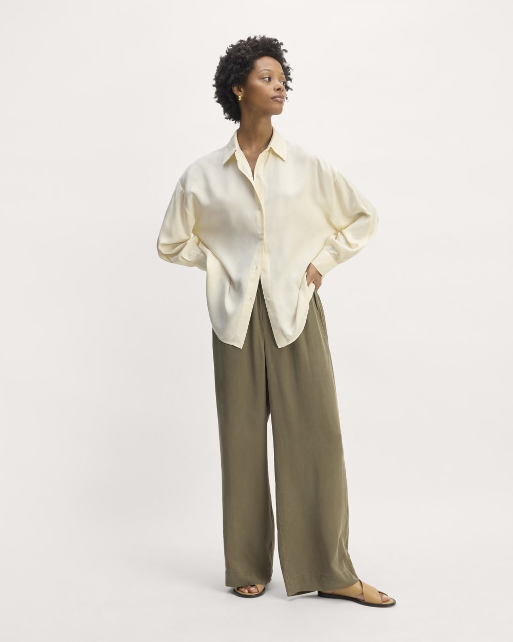 The Oversized Shirt in Butterlite | Bone